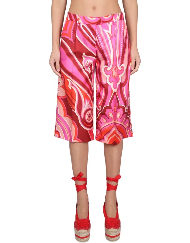 Silk And Cotton Bermuda Shorts
