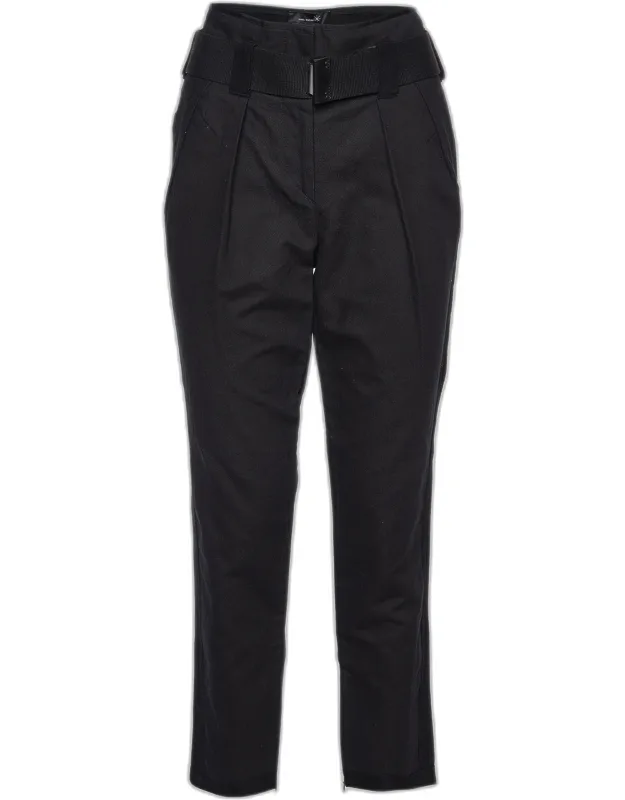 Cotton Belt Detail Tapered Trousers