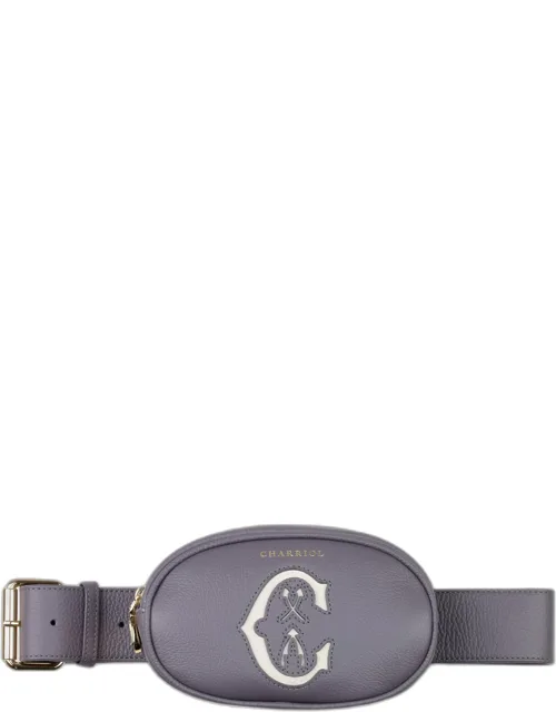 Storm Grey Leather Belt Bag