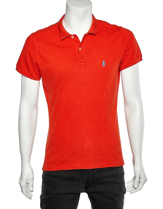 Cotton Pique Skinny Polo T-shirt