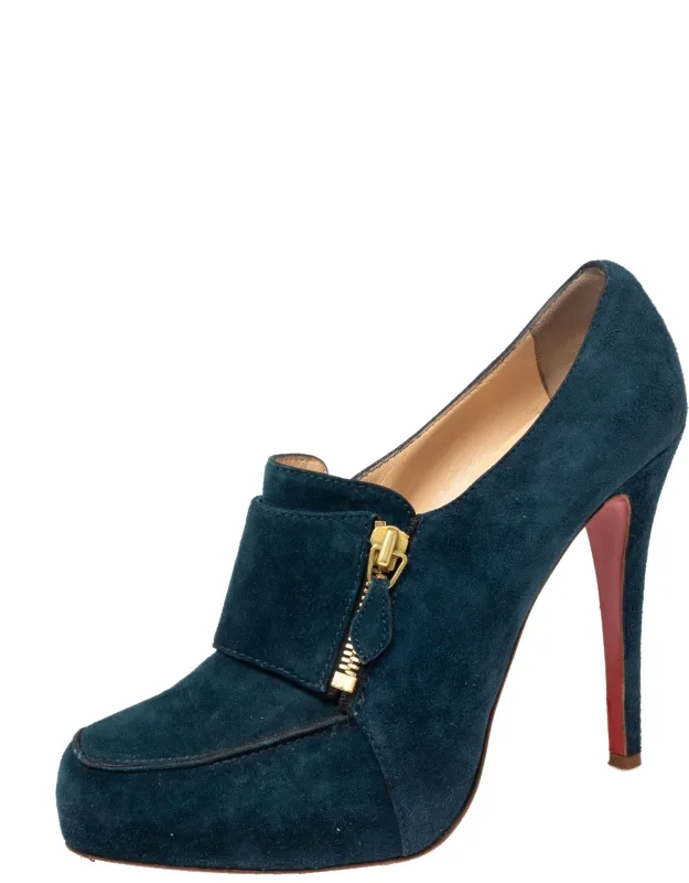 Suede Loafer Booties