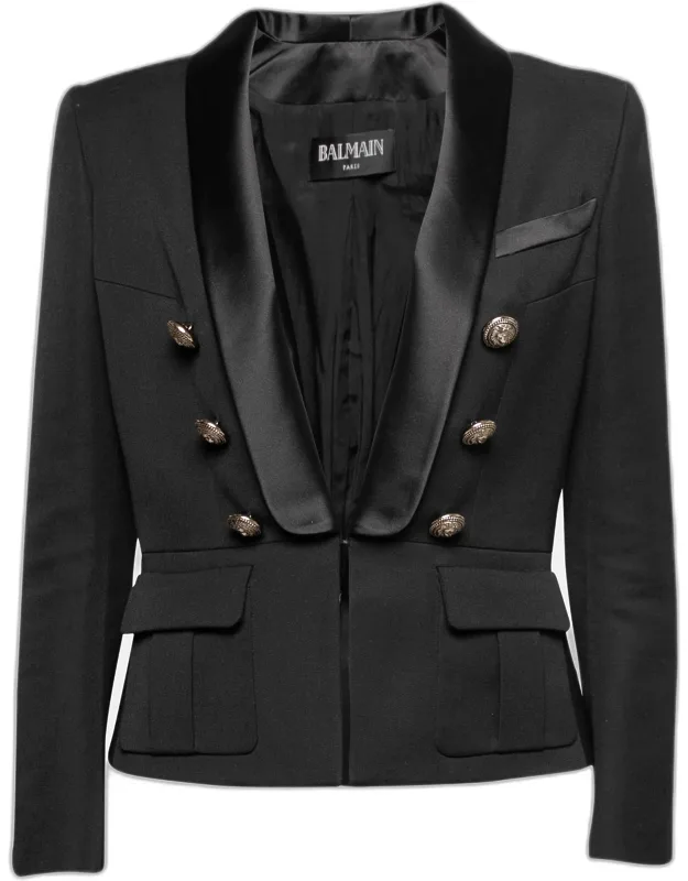 Wool Shawl Collar Blazer