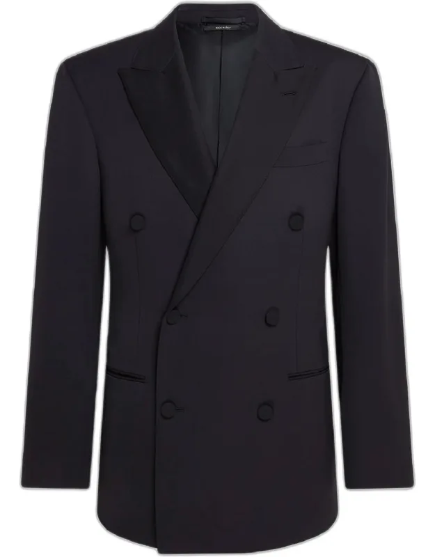 Double-breasted Peak Lapel Dinner Jacket