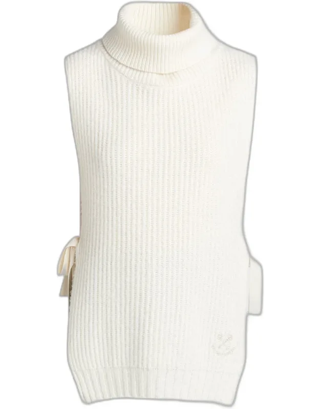 Journey Side-tie Turtleneck Sweater Vest