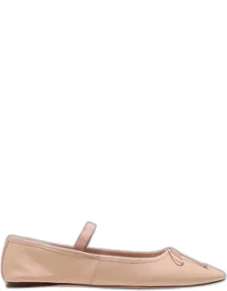 Leonie Lambskin Bow Ballerina Flats