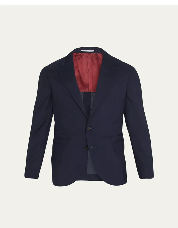 Super 150s Lightweight Wool And Silk Blazer