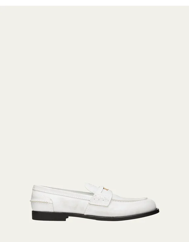 Leather Coin Penny Loafers