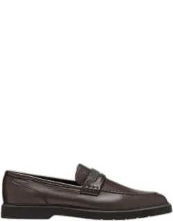 Leather Monili Penny Loafers