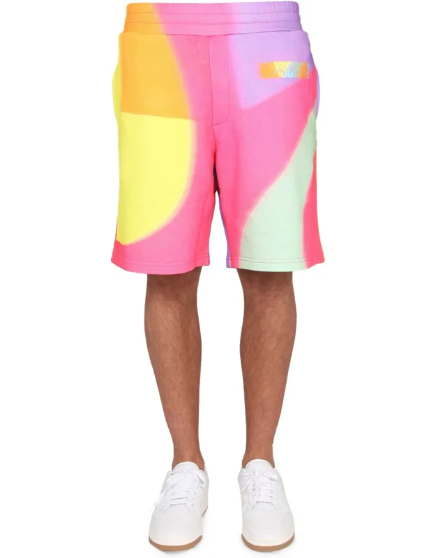 Sweatshirt Bermuda With Elastic Waistband