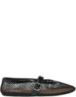 Mesh Mary Jane Ballerina Flats