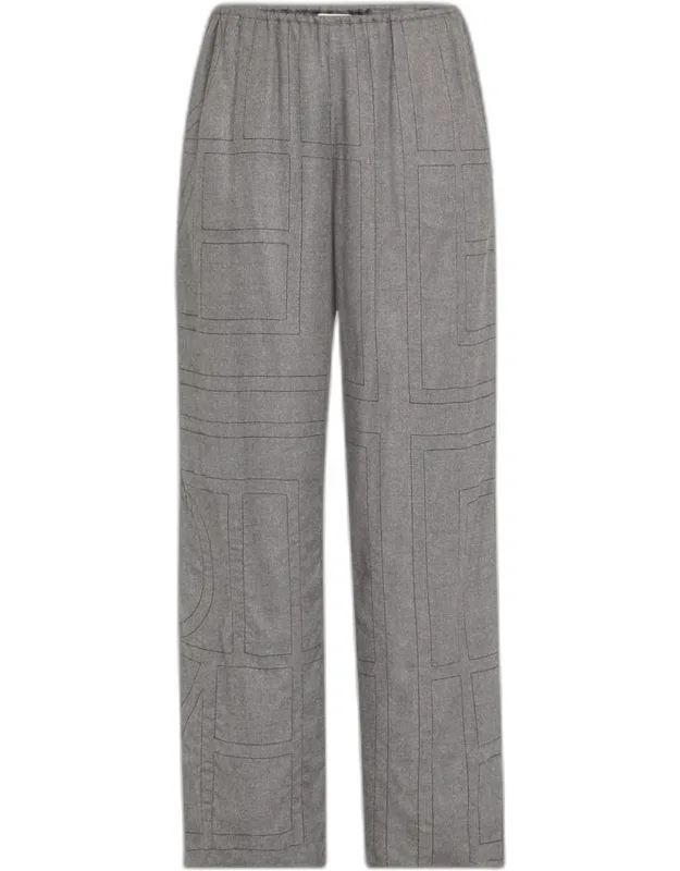 Monogram Flannel Pajama Pants