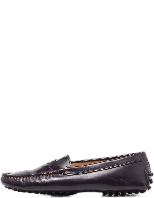 Leather Detail Penny Loafers
