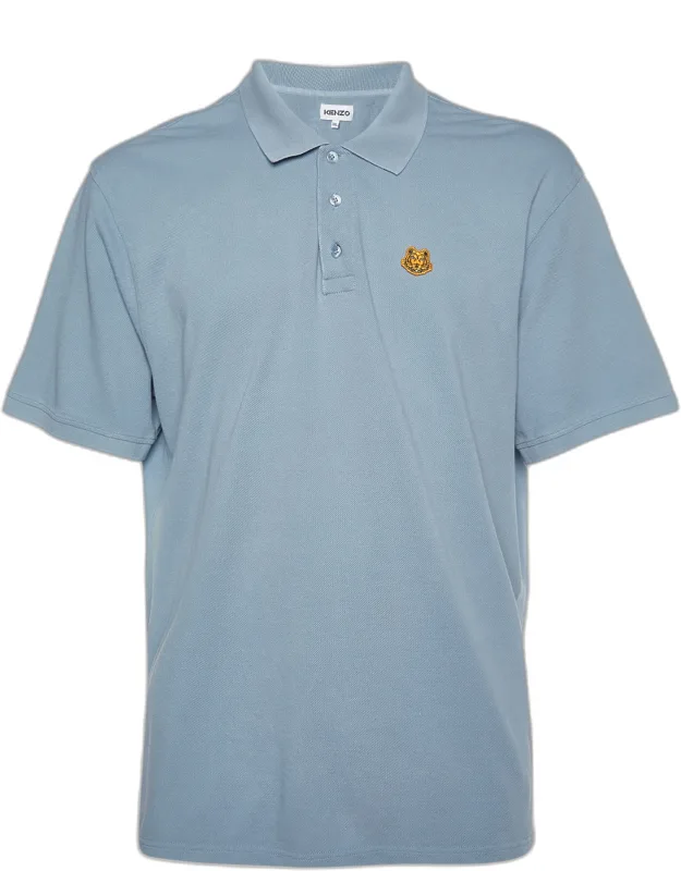 Cotton Tiger Detail Polo T-shirt