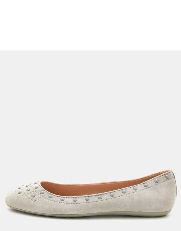 Suede Ballet Flats