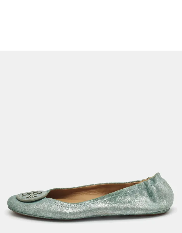 Metallic Suede Minnie Ballet Flats