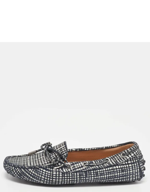 Textured Suede Bow Loafers