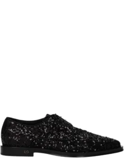 Sequin Derby Shoes