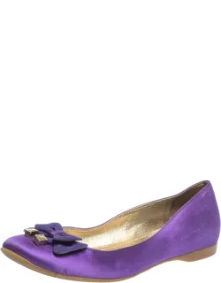Satin Bow Ballet Flats