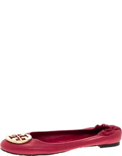 Leather Scrunch Ballet Flats
