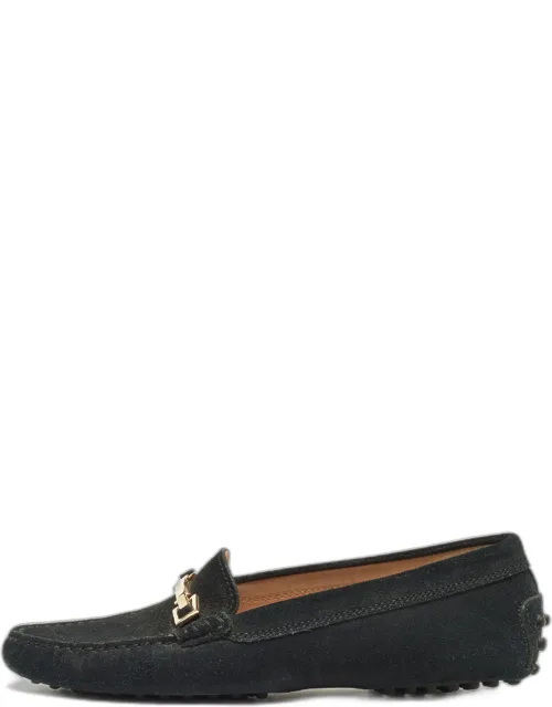 Suede Horsebit Loafers