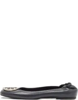 Leather Reva Logo Ballet Flats