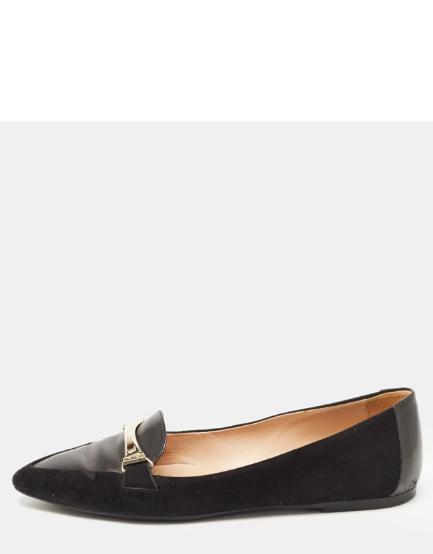 Suede And Leather Slip-on Loafers