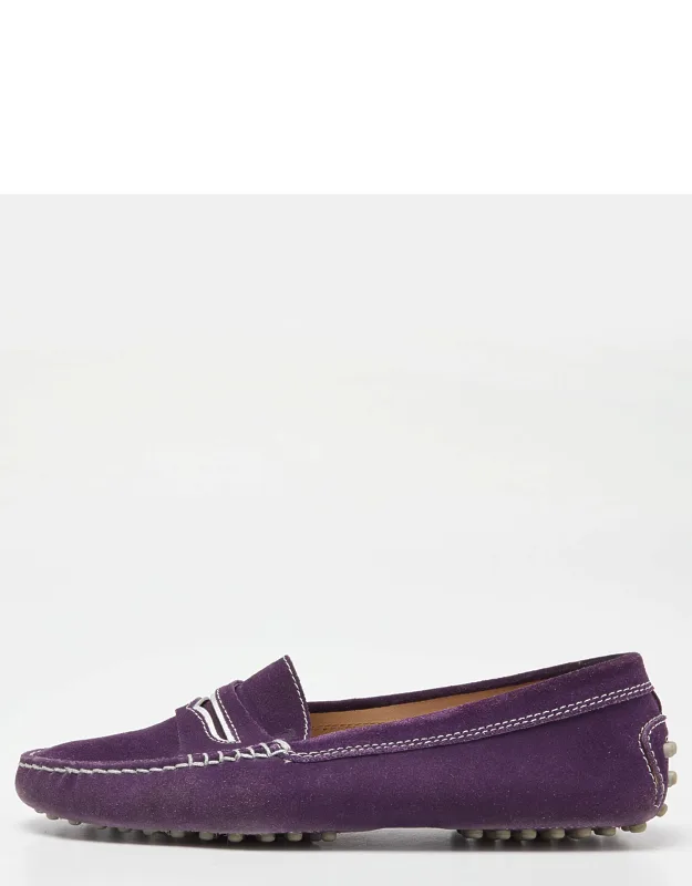 Suede Gommino Penny Slip-on Loafers