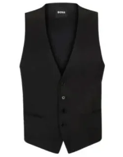 Single-breasted Waistcoat In Virgin-wool Serge