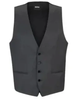 Single-breasted Waistcoat In Virgin-wool Serge