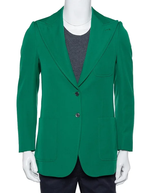 Wool Button Front Blazer