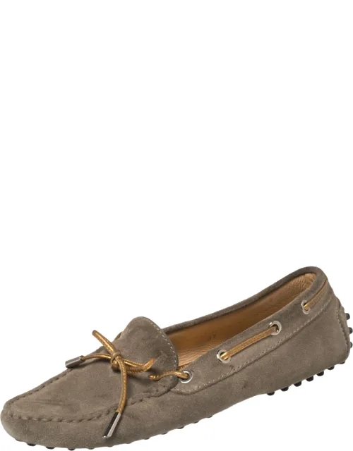 Suede Bow Loafers