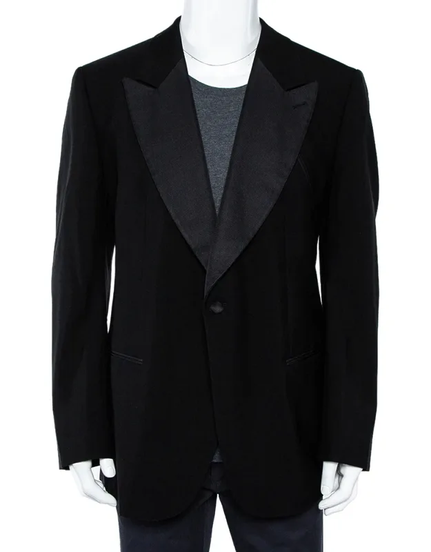 Wool Button Front Blazer