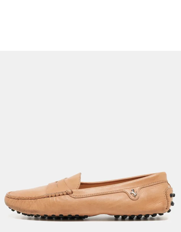 _tod's Leather Ferrari Loafers - Practical And Durable Design_