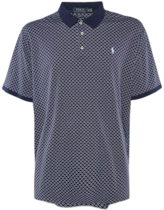 Printed Cotton Knit Polo T-shirt