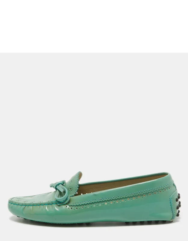 Patent Leather Bow Loafers