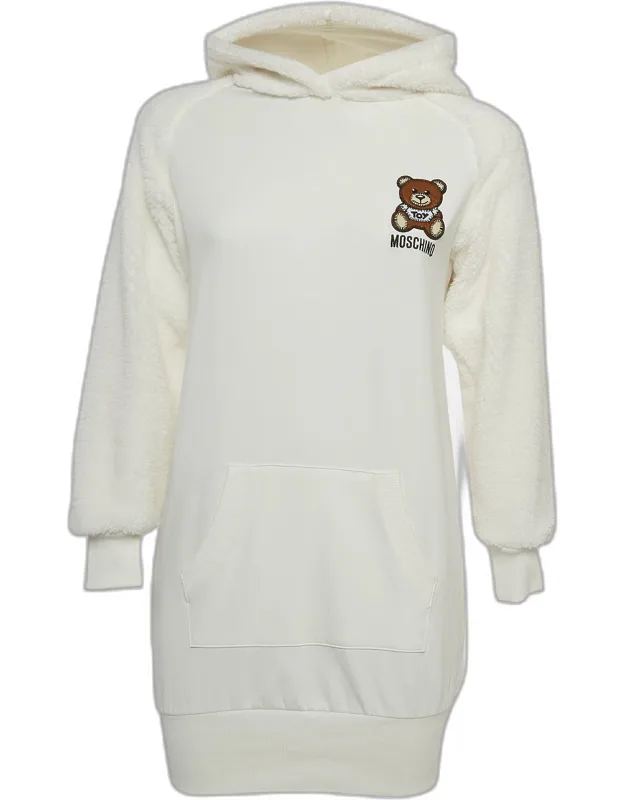Teddy Bear Cotton Hoodie Dress