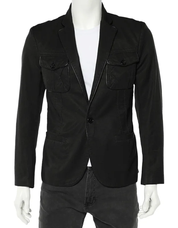 Cotton Trim Detail Blazer