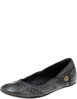 Brogue Leather Ballet Flats