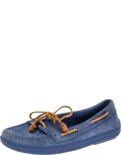 Suede Lace Up Boat Loafers
