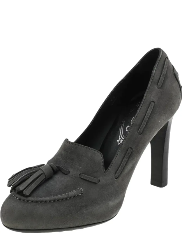 Suede Tassel Loafers