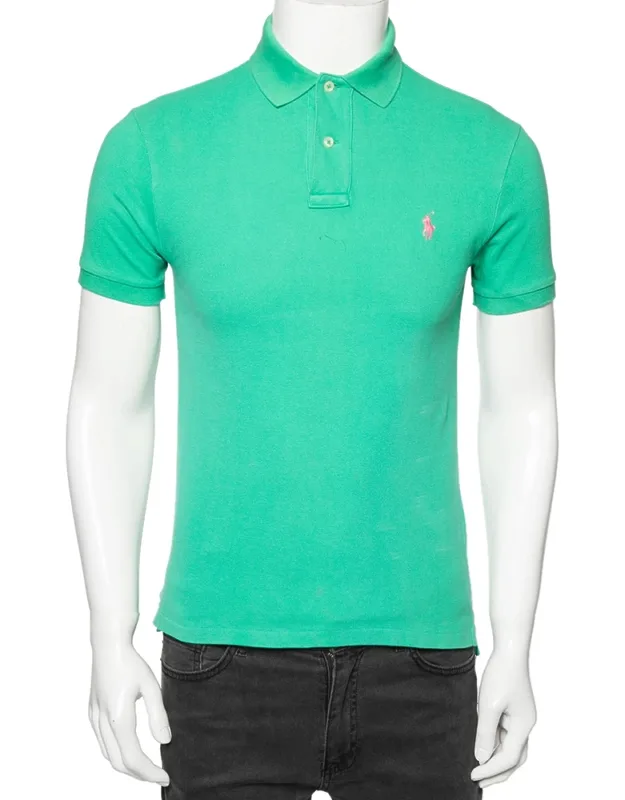 Polo Ralph Lauren Green Cotton T-shirt Classic Pick Tailored