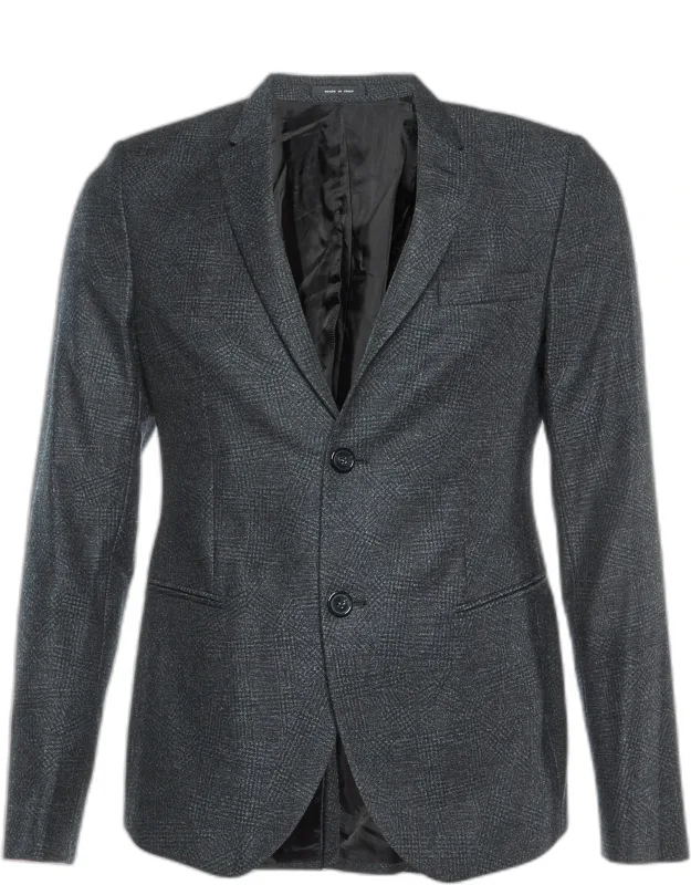 Virgin Wool Single Breasted Blazer