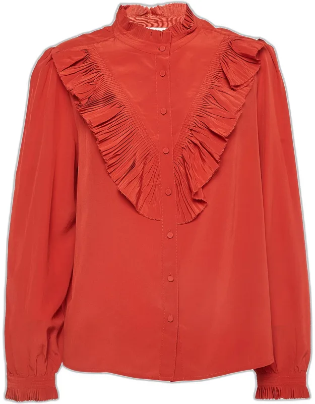 Silk Ruffled Blouse