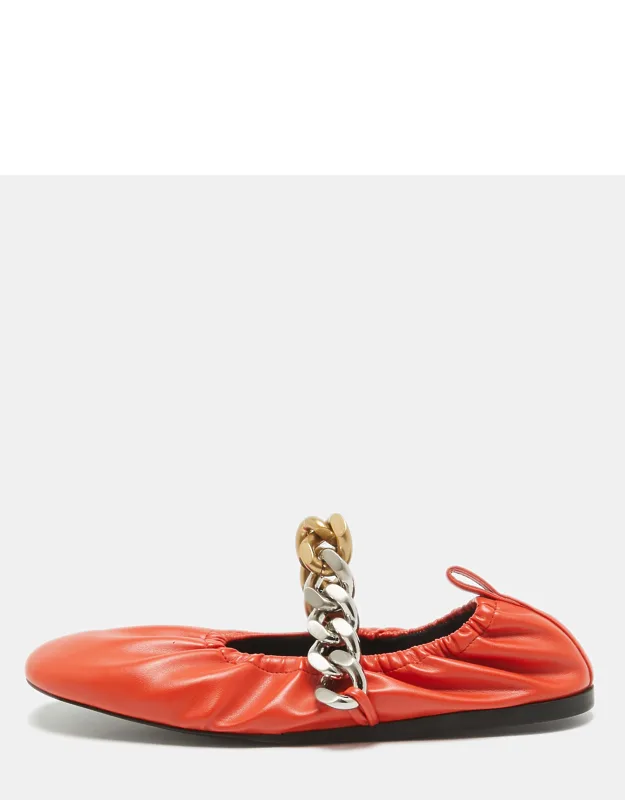 Faux Leather Falabella Soft Ballet Flats