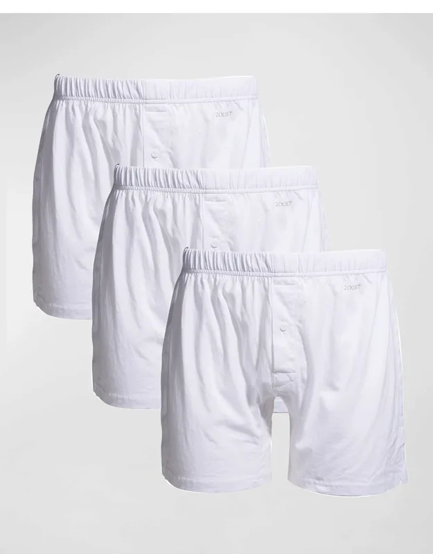 3-pack Pima Cotton Knit Boxers
