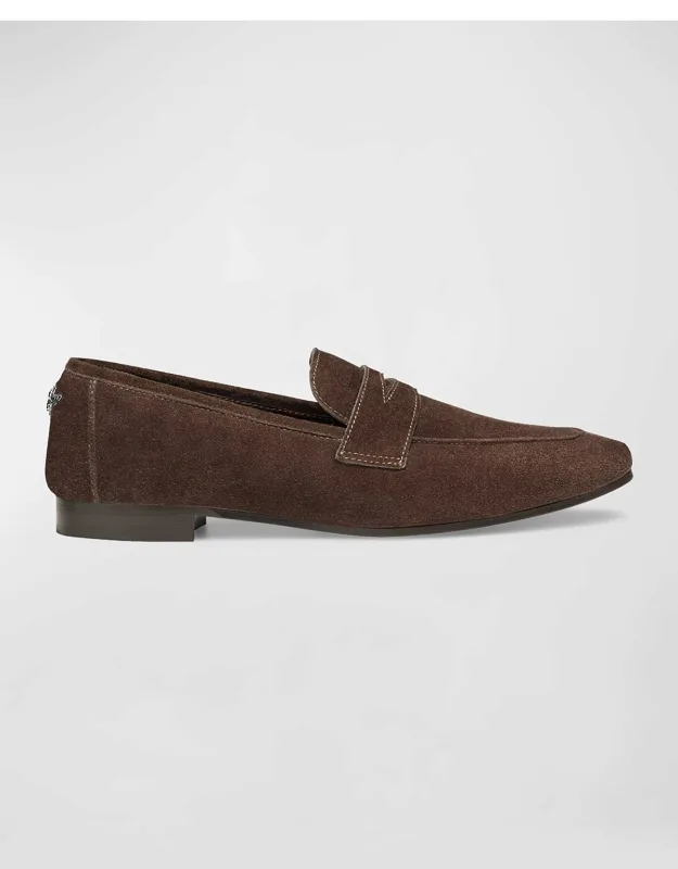Suede Penny Loafers