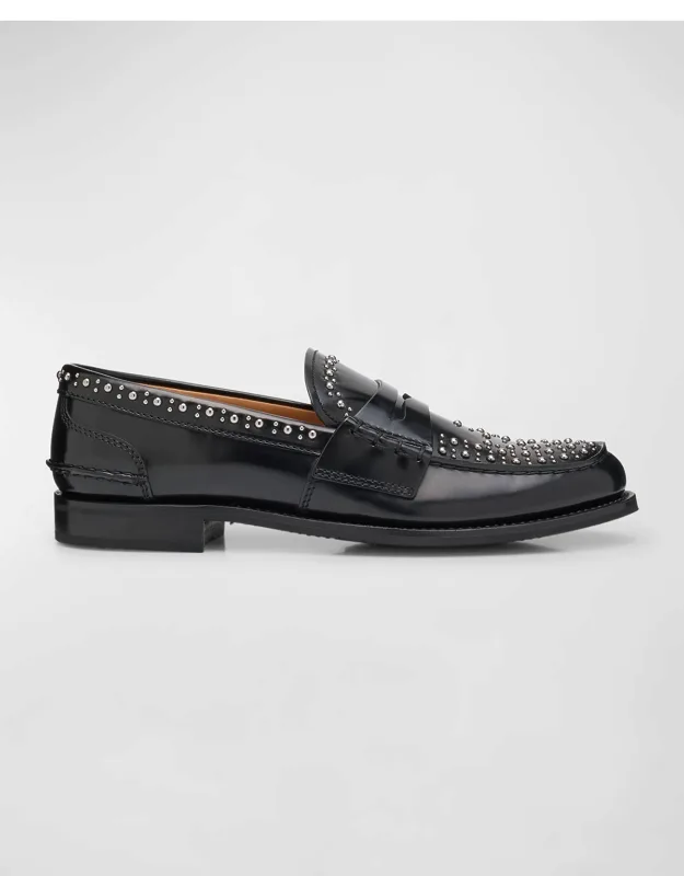 Pembrey Studded Leather Loafers