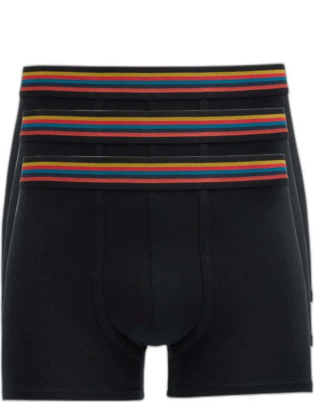 3-pack Striped Waistband Trunks