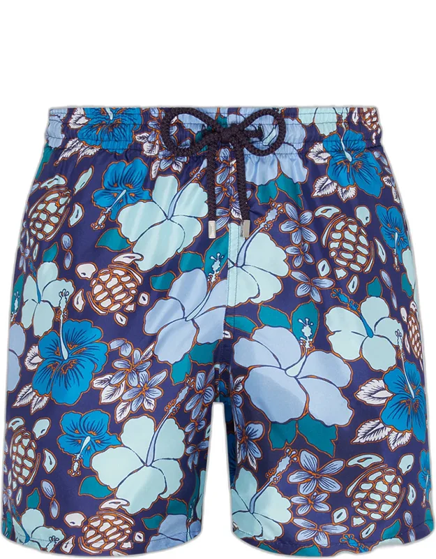 Floral Turtle Swim Shorts