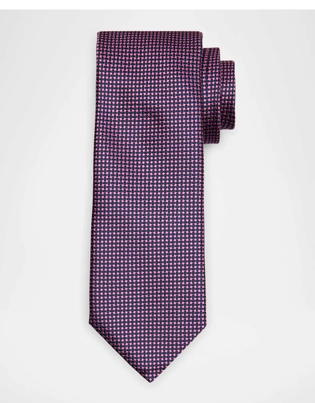 Micro-geometric Silk Tie